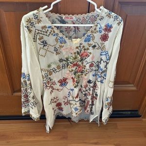 STUNNING Johnny Was Blouse! New with tags!